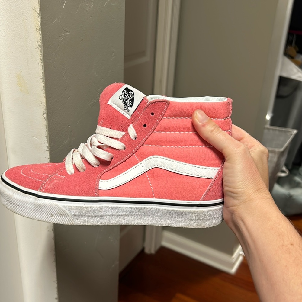 Vans pink high tops